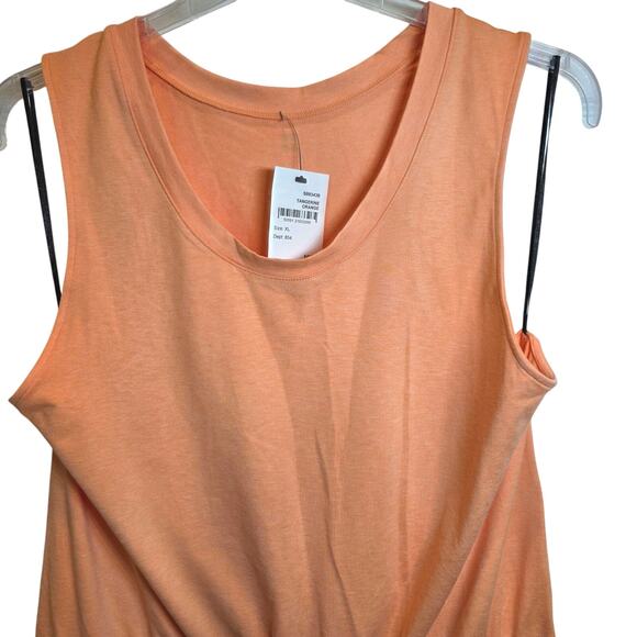 Sweaty Betty Gary Romper Sleeveless XL Tangerine Orange Knit Jersey Racer Back - Picture 10 of 12